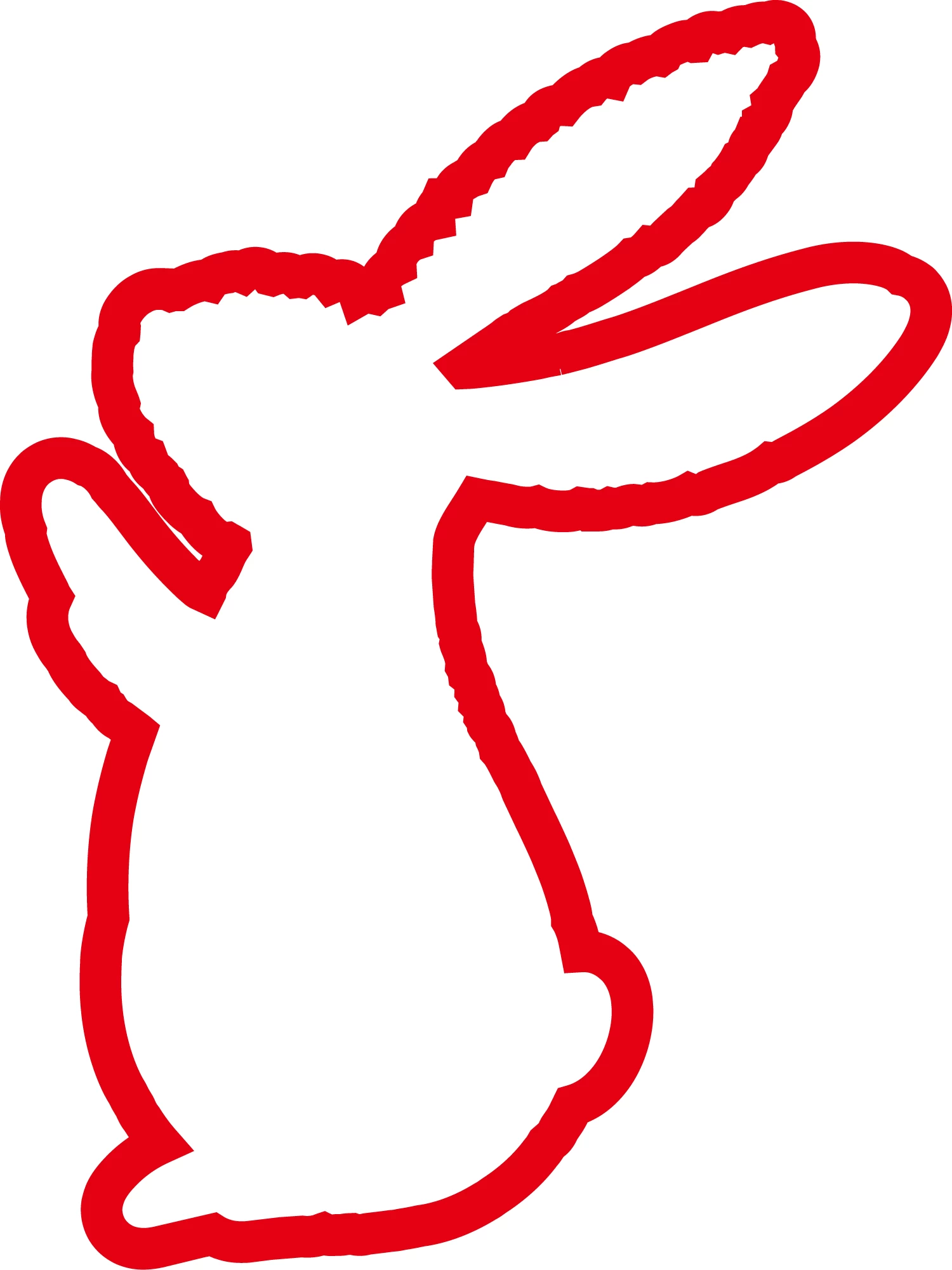 2023兔年元旦卡通贴纸手举牌印章元素插画图案png免扣PSD/AI素材【195】